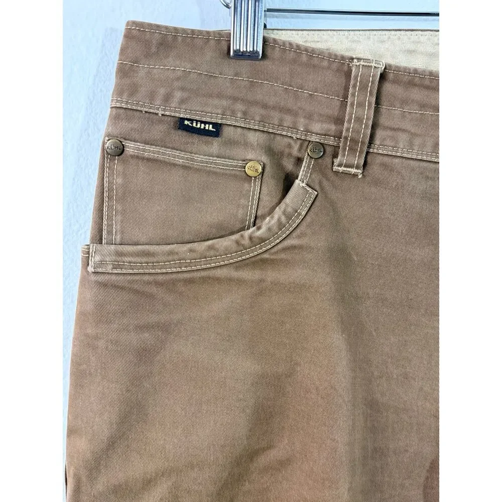 KUHL Rydr Pants Men’s 34x30 Brown Tan Patina Outdoor Hiking Gorpcore